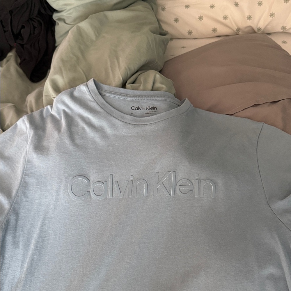 Calvin Klein Sky Blue Tee Never Worn